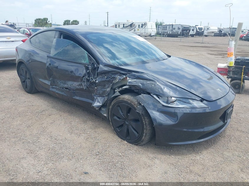 2025 Tesla Model 3 VIN 5YJ3E1EA1SF018811 IAAI salvage auction — RIGHT SIDE, Original (Texas), sold $11,350 on 2026-07-23 (photo 1)