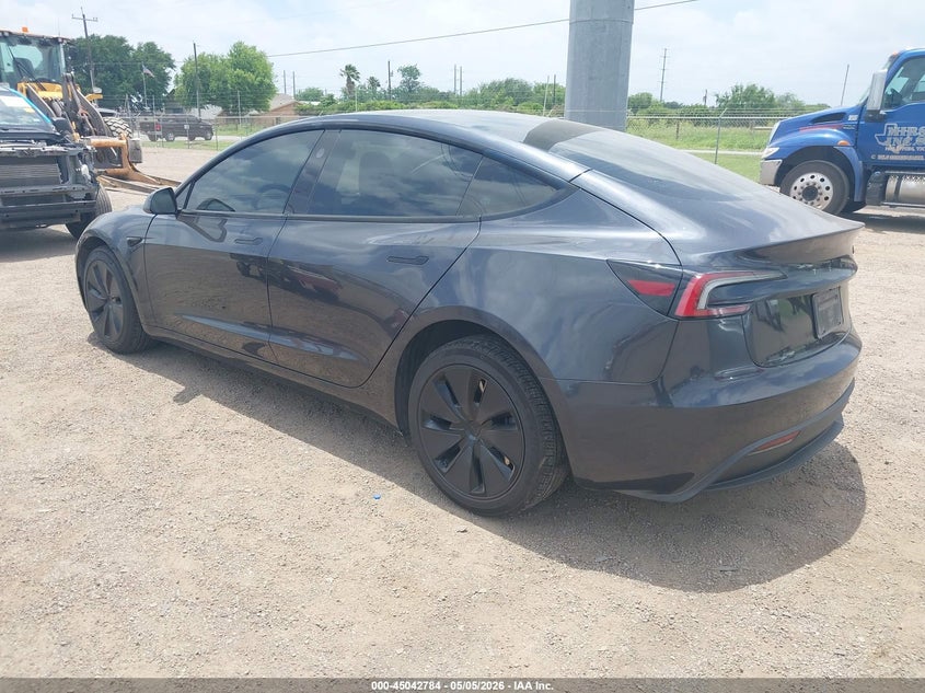 2025 Tesla Model 3 VIN 5YJ3E1EA1SF018811 IAAI salvage auction — RIGHT SIDE, Original (Texas), sold $11,350 on 2026-07-23 (photo 3)
