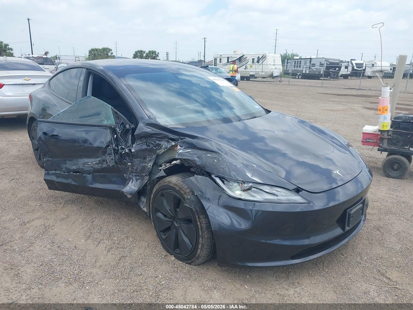 2025 Tesla Model 3 VIN 5YJ3E1EA1SF018811 IAAI salvage auction — RIGHT SIDE, Original (Texas), sold $11,350 on 2026-07-23 (photo 6)