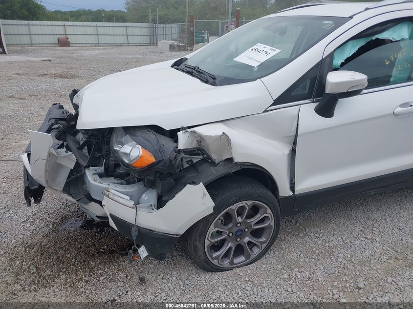 2021 Ford Ecosport VIN MAJ6S3KL4MC439354 IAAI salvage auction — FRONT END, Salvage (Ohio), sold $1,050 on 2026-07-22 (photo 6)
