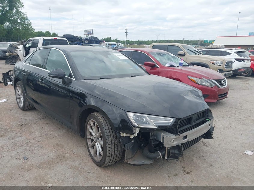 2019 Audi A4 VIN WAUGMAF47KN007999 IAAI salvage auction — FRONT END, Clear (Oklahoma), sold $4,500 on 2026-07-22 (photo 1)