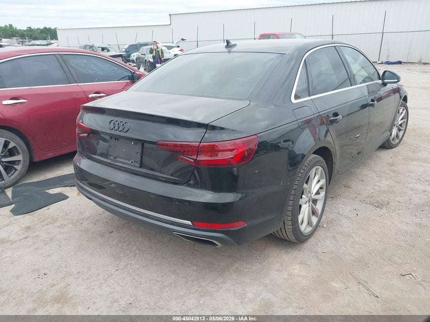 2019 Audi A4 VIN WAUGMAF47KN007999 IAAI salvage auction — FRONT END, Clear (Oklahoma), sold $4,500 on 2026-07-22 (photo 4)