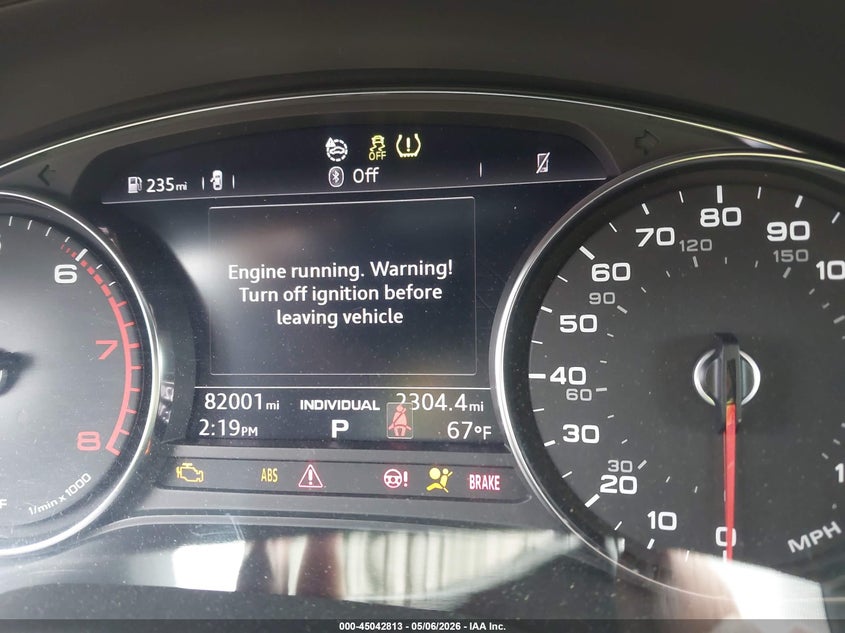 2019 Audi A4 VIN WAUGMAF47KN007999 IAAI salvage auction — FRONT END, Clear (Oklahoma), sold $4,500 on 2026-07-22 (photo 7)
