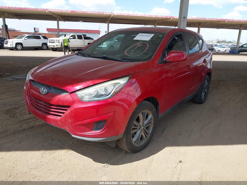 2015 Hyundai Tucson VIN KM8JT3AF7FU107785 IAAI salvage auction — ENGINE DAMAGE, Clear (Arizona), sold $1,000 on 2026-07-07 (photo 2)