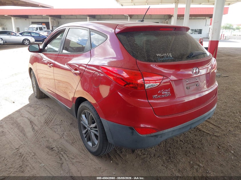 2015 Hyundai Tucson VIN KM8JT3AF7FU107785 IAAI salvage auction — ENGINE DAMAGE, Clear (Arizona), sold $1,000 on 2026-07-07 (photo 3)