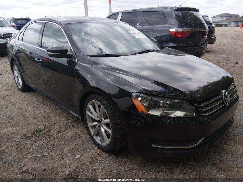 2014 Volkswagen Passat VIN 1VWBS7A32EC119949 IAAI salvage auction — LEFT FRONT, Salvage (Indiana), sold $475 on 2026-07-11 (photo 1)