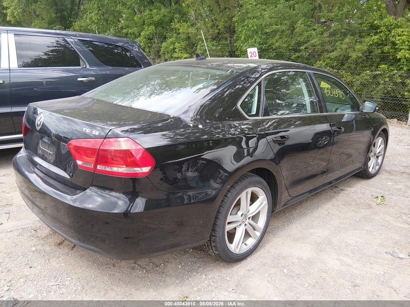 2014 Volkswagen Passat VIN 1VWBS7A32EC119949 IAAI salvage auction — LEFT FRONT, Salvage (Indiana), sold $475 on 2026-07-11 (photo 4)