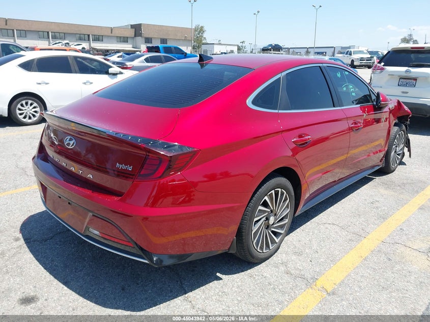 2023 Hyundai Sonata VIN KMHL34JJ9PA062869 IAAI salvage auction — RIGHT FRONT, Salvage (California), sold $6,100 on 2026-07-13 (photo 4)