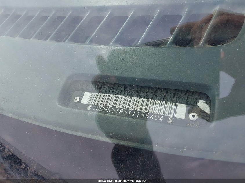 2000 Gmc Savana VIN 1GDHG31R3Y1156404 IAAI salvage auction — NORMAL WEAR, Salvage (Texas), sold $450 on 2026-07-18 (photo 8)