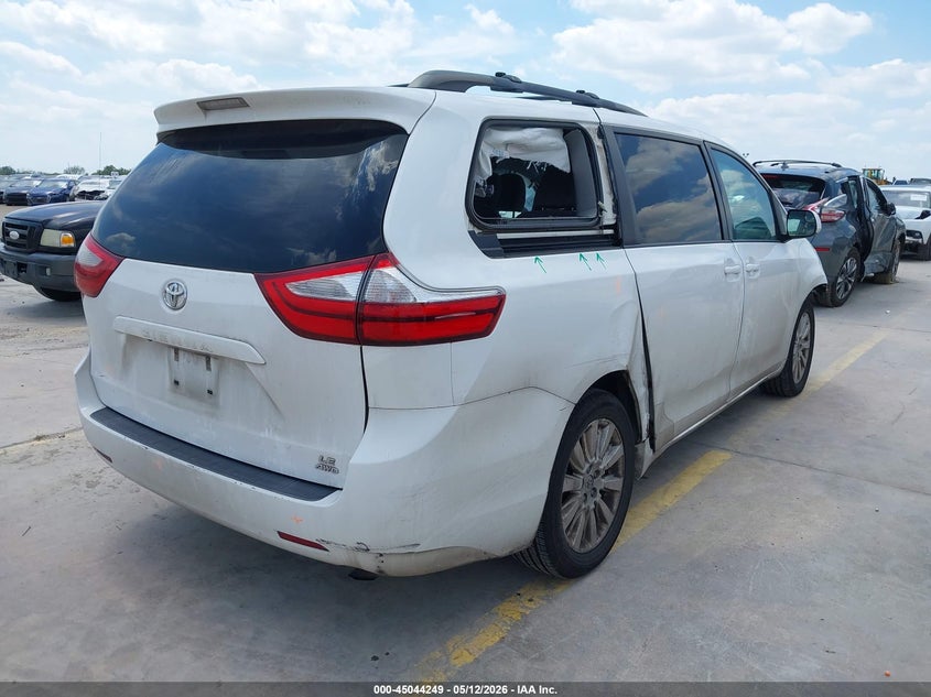 2015 Toyota Sienna VIN 5TDJK3DC2FS122286 IAAI salvage auction — FRONT END, Salvage (Texas), sold $975 on 2026-07-13 (photo 4)