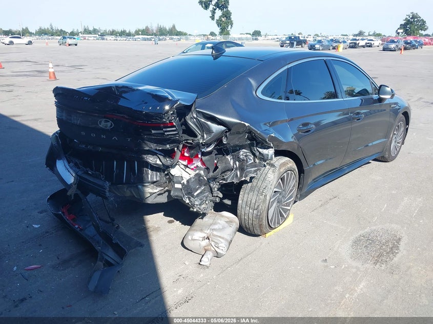 2025 Hyundai Sonata VIN KMHL54JJ9SA110955 IAAI salvage auction — REAR END, Salvage (California), sold $7,325 on 2026-07-14 (photo 4)