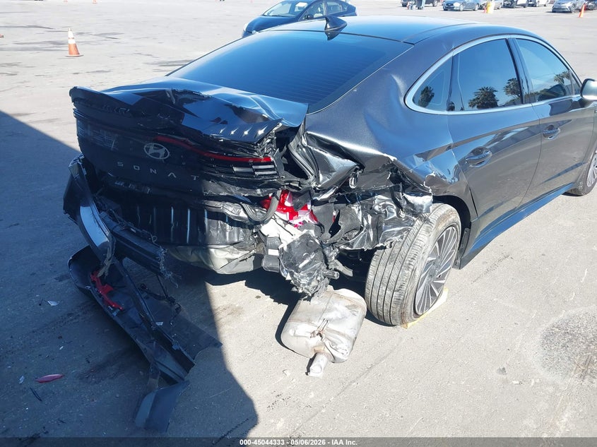 2025 Hyundai Sonata VIN KMHL54JJ9SA110955 IAAI salvage auction — REAR END, Salvage (California), sold $7,325 on 2026-07-14 (photo 6)