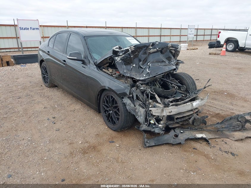 2016 BMW 3er VIN WBA8E1G54GNT33856 IAAI salvage auction — FRONT END, Salvage (Texas), sold $25 on 2026-07-13 (photo 1)