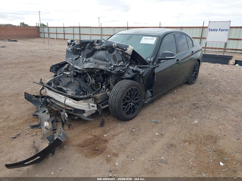 2016 BMW 3er VIN WBA8E1G54GNT33856 IAAI salvage auction — FRONT END, Salvage (Texas), sold $25 on 2026-07-13 (photo 2)