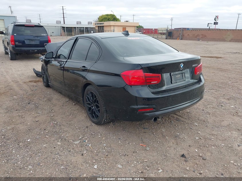 2016 BMW 3er VIN WBA8E1G54GNT33856 IAAI salvage auction — FRONT END, Salvage (Texas), sold $25 on 2026-07-13 (photo 3)