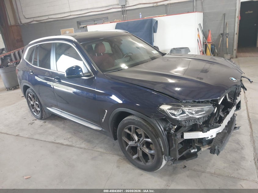 2023 BMW X3 VIN 5UX53DP07P9P84787 IAAI salvage auction — FRONT END, Mv-907A (New York), sold $12,000 on 2026-07-22 (photo 1)