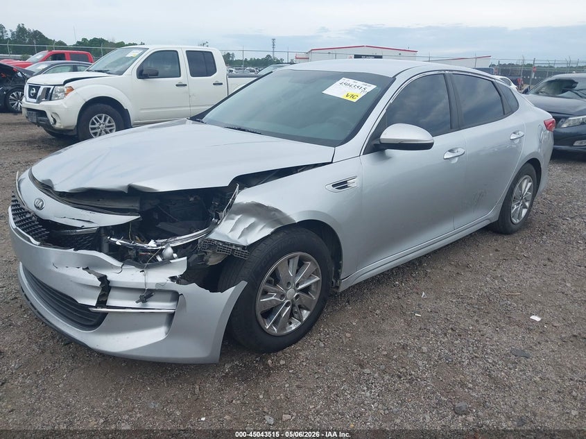 2016 Kia Optima VIN 5XXGT4L32GG078498 IAAI salvage auction — FRONT END, Salvage (South Carolina), sold $1,100 on 2026-07-08 (photo 2)