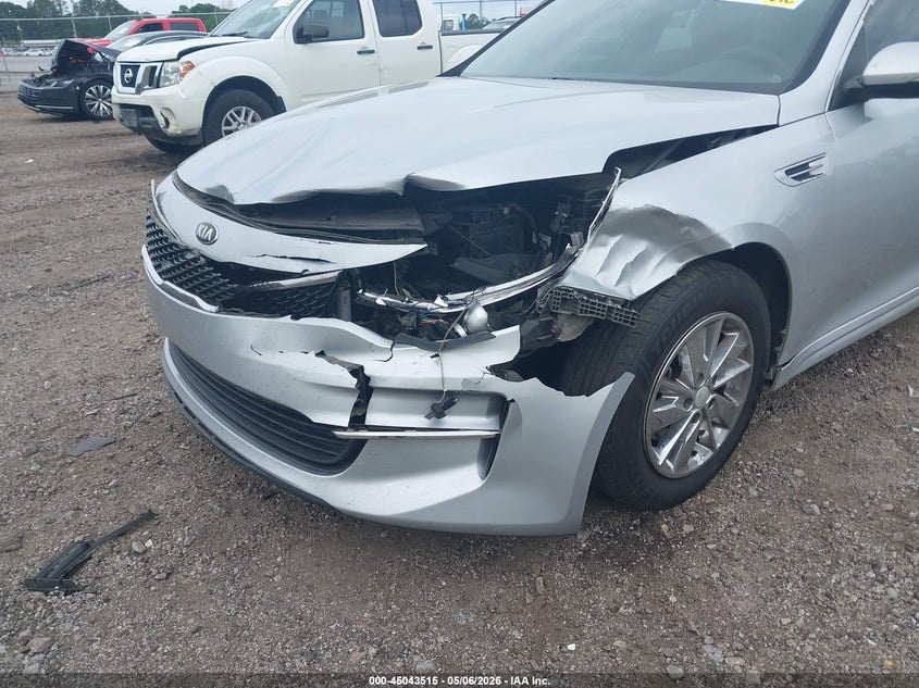 2016 Kia Optima VIN 5XXGT4L32GG078498 IAAI salvage auction — FRONT END, Salvage (South Carolina), sold $1,100 on 2026-07-08 (photo 6)