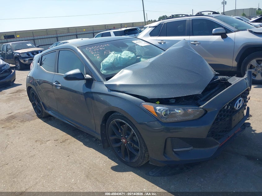 2020 Hyundai Veloster VIN KMHTH6AB2LU031140 IAAI salvage auction — FRONT END, Original (Texas), sold $1,325 on 2026-07-29 (photo 1)