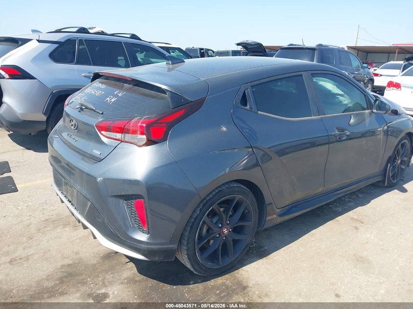 2020 Hyundai Veloster VIN KMHTH6AB2LU031140 IAAI salvage auction — FRONT END, Original (Texas), sold $1,325 on 2026-07-29 (photo 4)