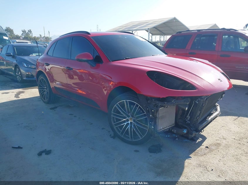 2021 Porsche Macan VIN WP1AB2A54MLB34727 IAAI salvage auction — FRONT END, Salvage (California), sold $25 on 2026-07-17 (photo 1)