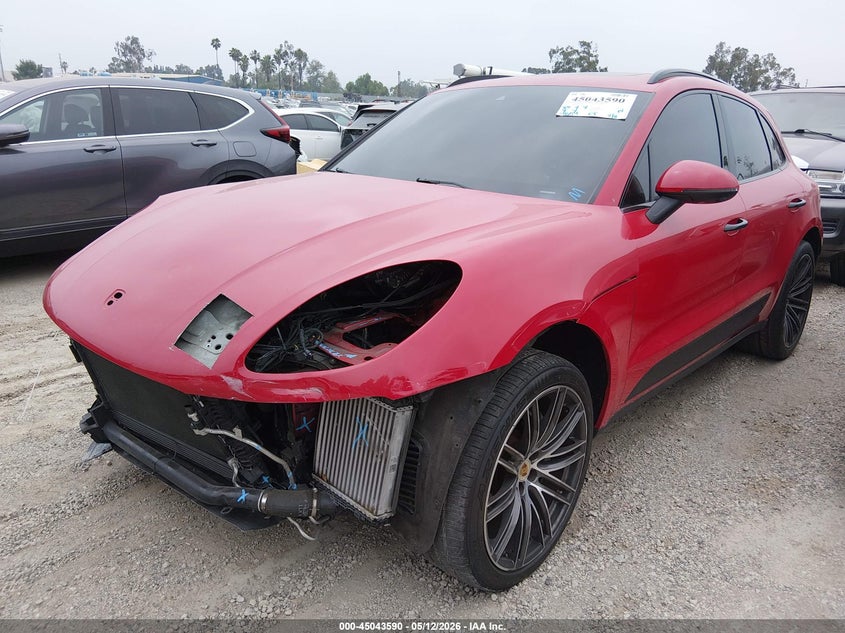 2021 Porsche Macan VIN WP1AB2A54MLB34727 IAAI salvage auction — FRONT END, Salvage (California), sold $25 on 2026-07-17 (photo 2)