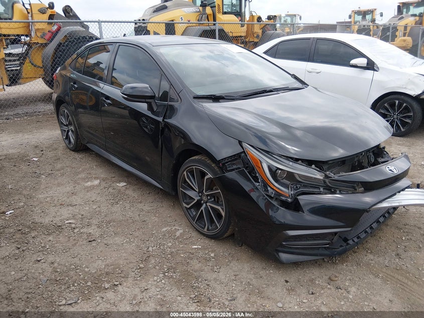 2022 Toyota Corolla VIN JTDS4MCE2NJ086263 IAAI salvage auction — LEFT FRONT, Original (Texas), sold $8,150 on 2026-07-07 (photo 1)