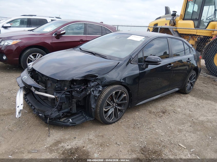 2022 Toyota Corolla VIN JTDS4MCE2NJ086263 IAAI salvage auction — LEFT FRONT, Original (Texas), sold $8,150 on 2026-07-07 (photo 2)