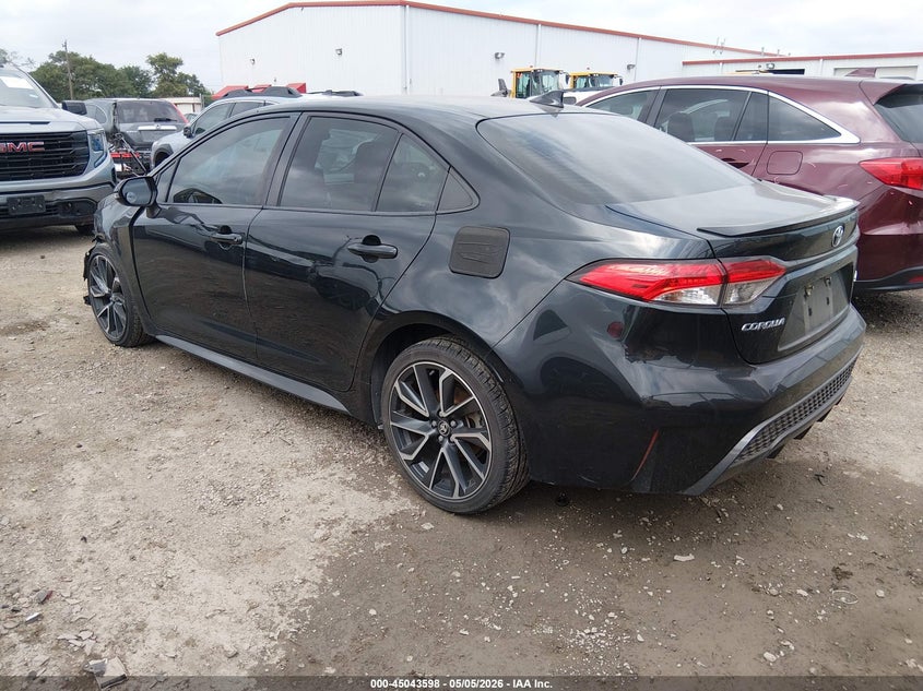 2022 Toyota Corolla VIN JTDS4MCE2NJ086263 IAAI salvage auction — LEFT FRONT, Original (Texas), sold $8,150 on 2026-07-07 (photo 3)