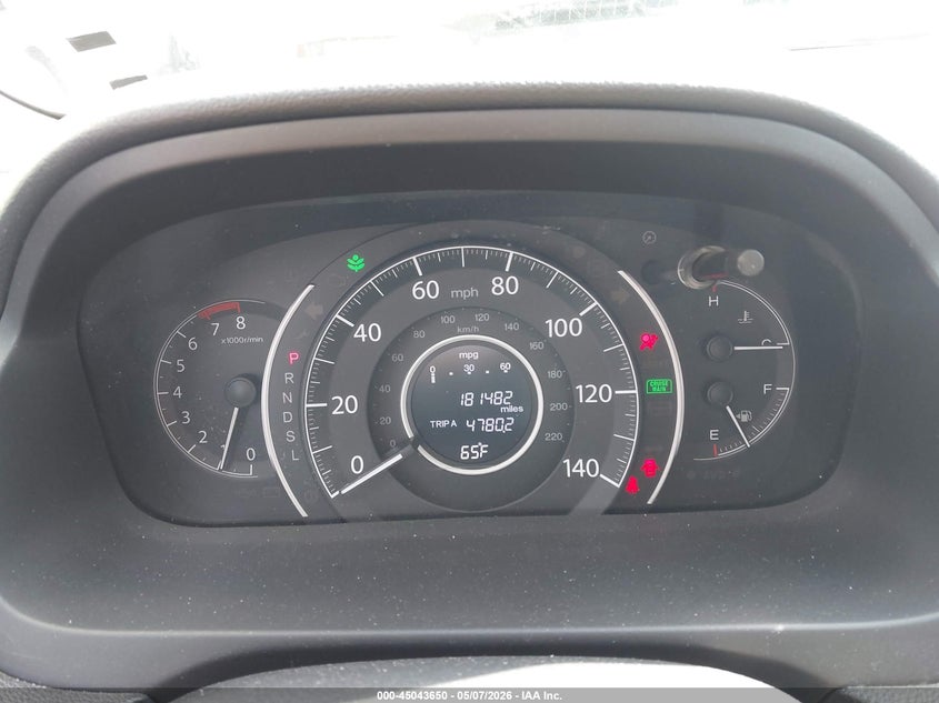 2016 Honda Cr-v VIN 2HKRM4H52GH635706 IAAI salvage auction — FRONT END, Salvage (Utah), sold $3,500 on 2026-07-09 (photo 7)