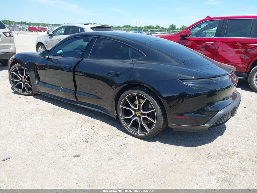 2023 Porsche Taycan VIN WP0AA2Y14PSA15290 IAAI salvage auction — RIGHT FRONT, Original (Texas), sold $27,250 on 2026-07-09 (photo 3)