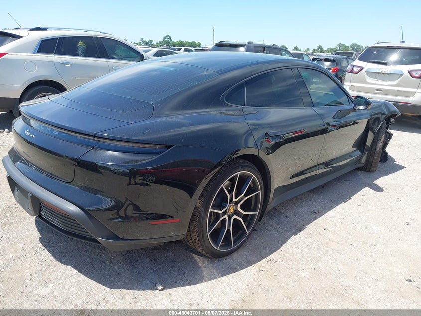 2023 Porsche Taycan VIN WP0AA2Y14PSA15290 IAAI salvage auction — RIGHT FRONT, Original (Texas), sold $27,250 on 2026-07-09 (photo 4)
