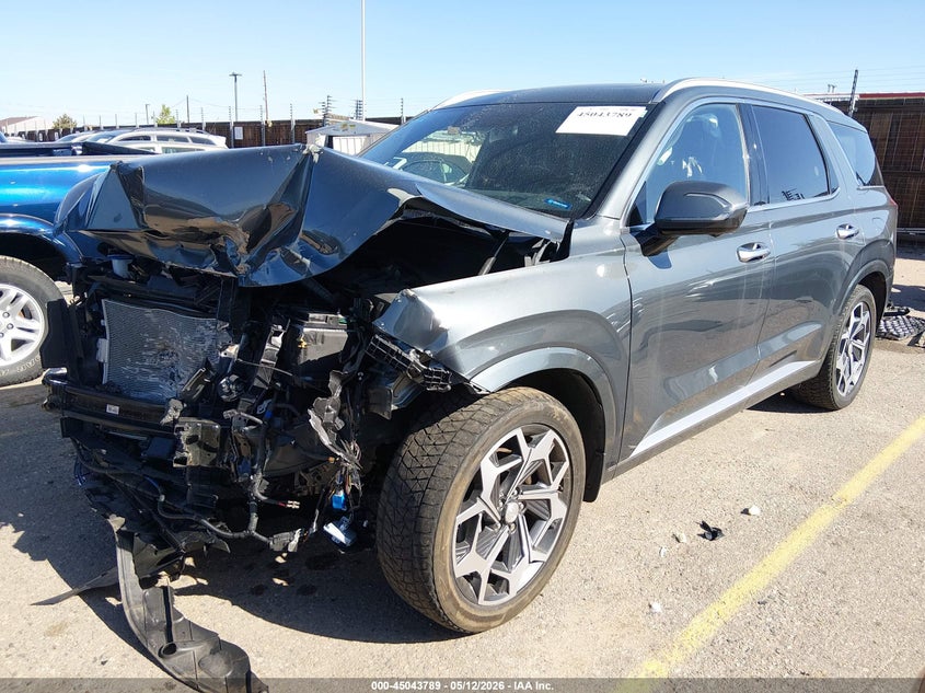 2022 Hyundai Palisade VIN KM8R7DHEXNU476116 IAAI salvage auction — FRONT & REAR, Salvage Title, sold $3,650 on 2026-08-01 (photo 2)