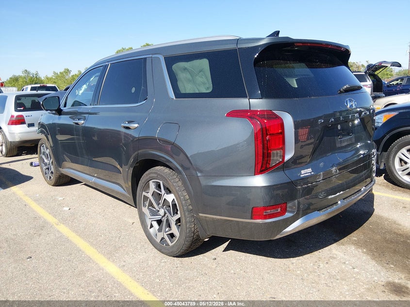 2022 Hyundai Palisade VIN KM8R7DHEXNU476116 IAAI salvage auction — FRONT & REAR, Salvage Title, sold $3,650 on 2026-08-01 (photo 3)
