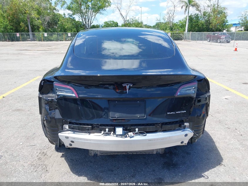 2022 Tesla Model 3 VIN 5YJ3E1EB1NF154188 IAAI salvage auction — REAR END, Rebuildable (Florida), sold $8,700 on 2026-07-30 (photo 6)