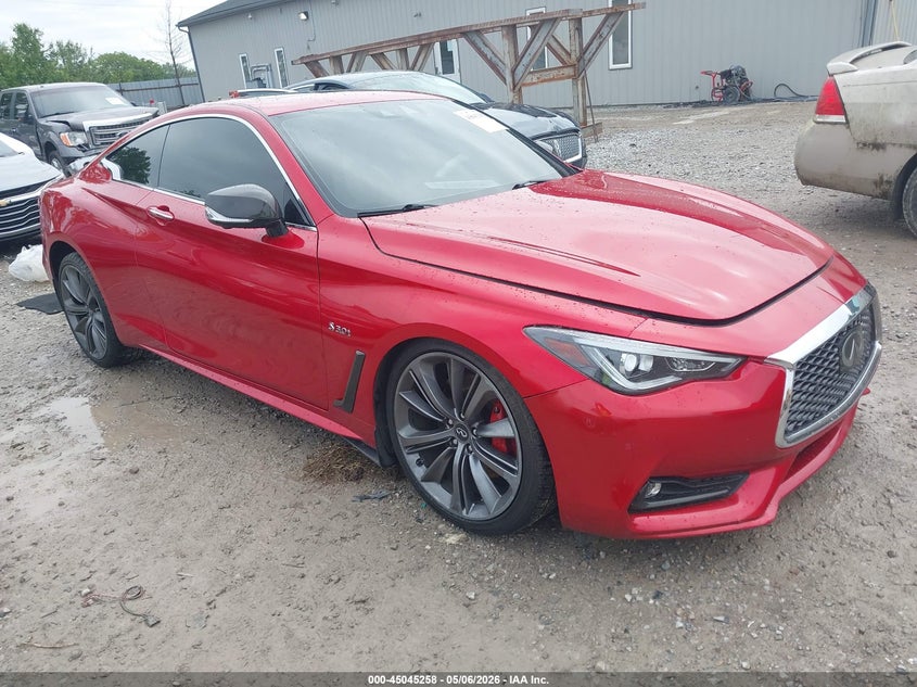 2018 Infiniti Q60 VIN JN1FV7EK1JM530554 IAAI salvage auction — FRONT & REAR, Salvage (Ohio), sold $5,500 on 2026-07-15 (photo 1)