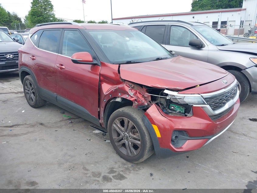 2021 Kia Seltos VIN KNDEU2AA5M7146503 IAAI salvage auction — RIGHT FRONT, Salvage (North Carolina), sold $2,550 on 2026-07-06 (photo 1)