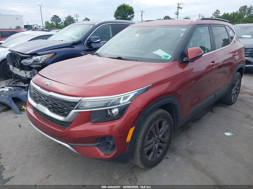2021 Kia Seltos VIN KNDEU2AA5M7146503 IAAI salvage auction — RIGHT FRONT, Salvage (North Carolina), sold $2,550 on 2026-07-06 (photo 2)