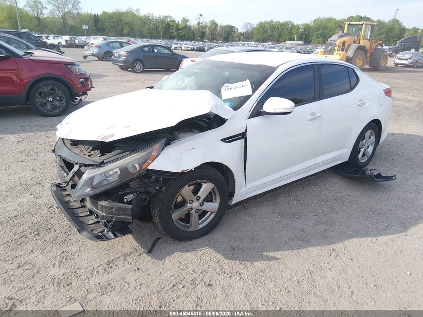 2015 Kia Optima VIN 5XXGM4A7XFG376377 IAAI salvage auction — FRONT END, Salvage (New Jersey), sold $25 on 2026-07-28 (photo 2)