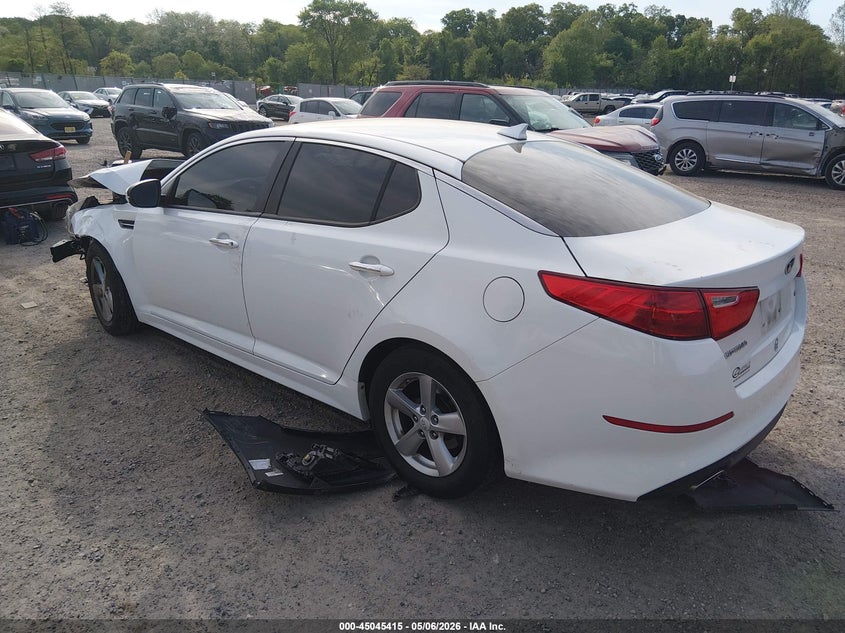 2015 Kia Optima VIN 5XXGM4A7XFG376377 IAAI salvage auction — FRONT END, Salvage (New Jersey), sold $25 on 2026-07-28 (photo 3)