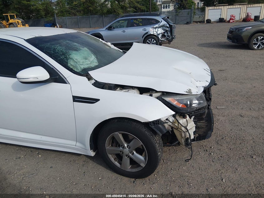 2015 Kia Optima VIN 5XXGM4A7XFG376377 IAAI salvage auction — FRONT END, Salvage (New Jersey), sold $25 on 2026-07-28 (photo 6)