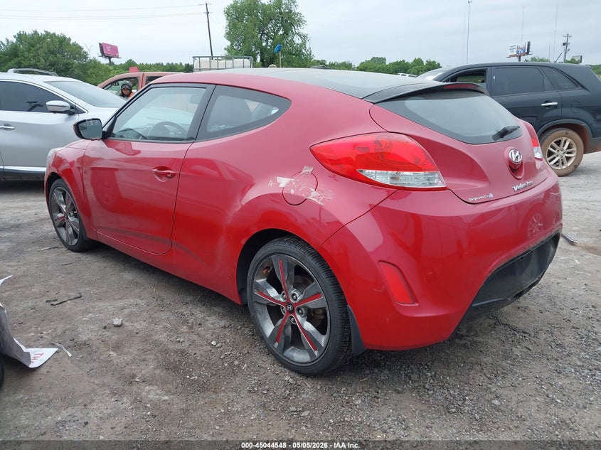 2016 Hyundai Veloster VIN KMHTC6AD7GU286999 IAAI salvage auction — NORMAL WEAR, Clear - Public Restricted (Oklahoma), sold $1,500 on 2026-07-08 (photo 3)