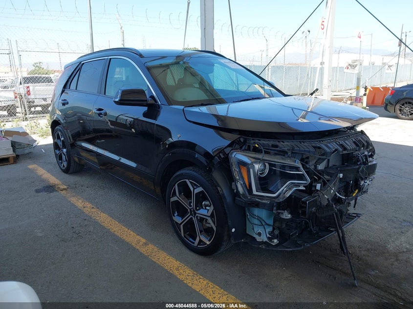 2023 Kia Niro VIN KNDCR3LE8P5099708 IAAI salvage auction — FRONT END, Salvage Title, sold $7,200 on 2026-08-02 (photo 1)