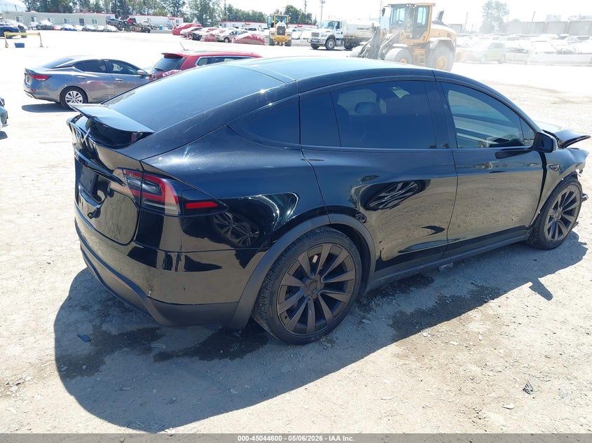 2023 Tesla Model x VIN 7SAXCDE51PF365674 IAAI salvage auction — FRONT & REAR, Salvage (California), sold $13,400 on 2026-08-28 (photo 4)