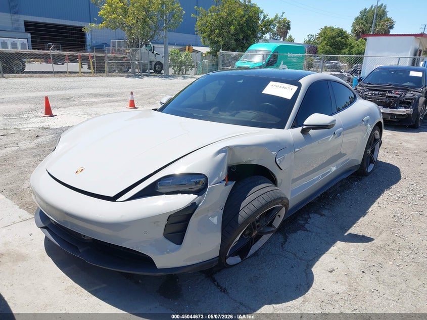 2023 Porsche Taycan VIN WP0AA2Y19PSA13602 IAAI salvage auction — LEFT FRONT, Salvage (California), sold $30,150 on 2026-07-27 (photo 6)