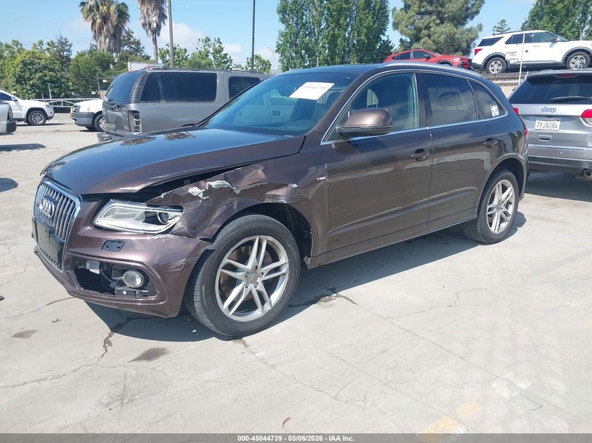 2014 Audi Q5 VIN WA1WGAFP7EA040149 IAAI salvage auction — LEFT FRONT, Salvage (California), sold $825 on 2026-07-20 (photo 2)