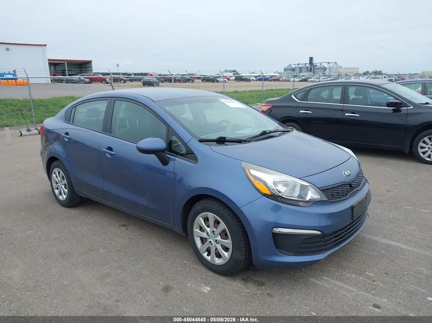 2016 Kia Rio VIN KNADM4A32G6637675 IAAI salvage auction — HAIL, Prior Salvage (Minnesota), sold $400 on 2026-07-29 (photo 1)