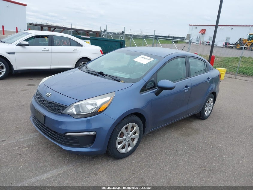 2016 Kia Rio VIN KNADM4A32G6637675 IAAI salvage auction — HAIL, Prior Salvage (Minnesota), sold $400 on 2026-07-29 (photo 2)