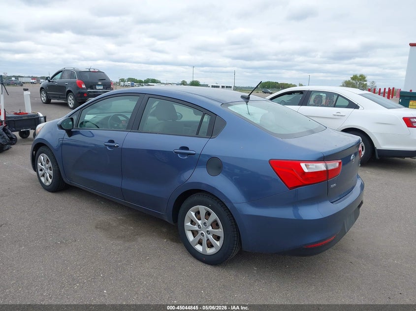 2016 Kia Rio VIN KNADM4A32G6637675 IAAI salvage auction — HAIL, Prior Salvage (Minnesota), sold $400 on 2026-07-29 (photo 3)
