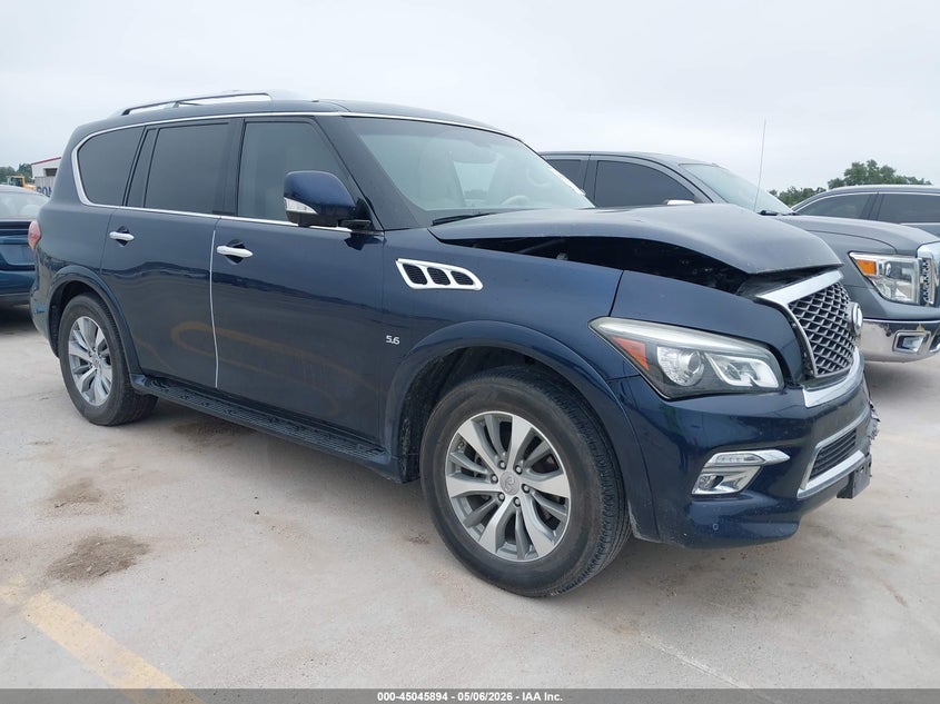2015 Infiniti Qx80 VIN JN8AZ2NF8F9571442 IAAI salvage auction — FRONT END, Original (Texas), sold $2,900 on 2026-07-30 (photo 1)